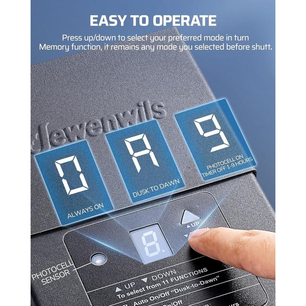 DEWENWILS 300W Low Voltage Landscape Lighting Transformer, 120V to 12/15V AC, - Picture 3 of 7